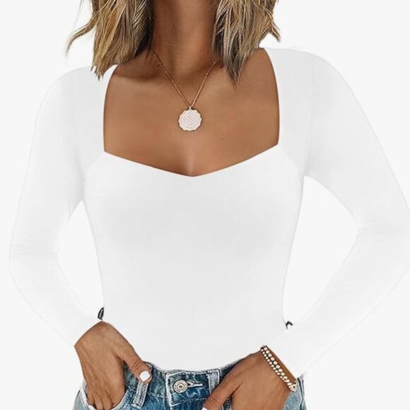 White long sleeve Body suit - Picture 2 of 5